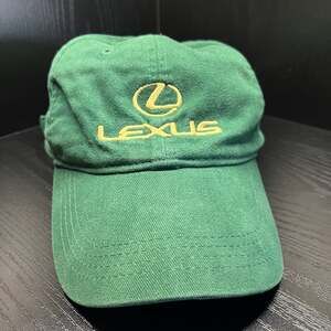 Vintage Lexus Green and Gold Embroidered Adjustable Strapback Baseball Hat